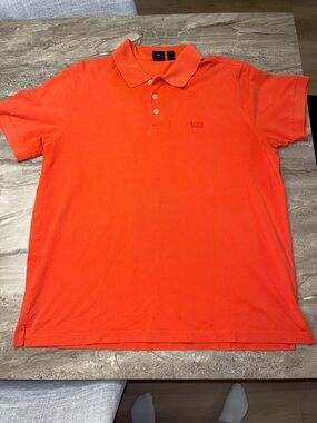 Boss Men's Polo in Vibrant Orange